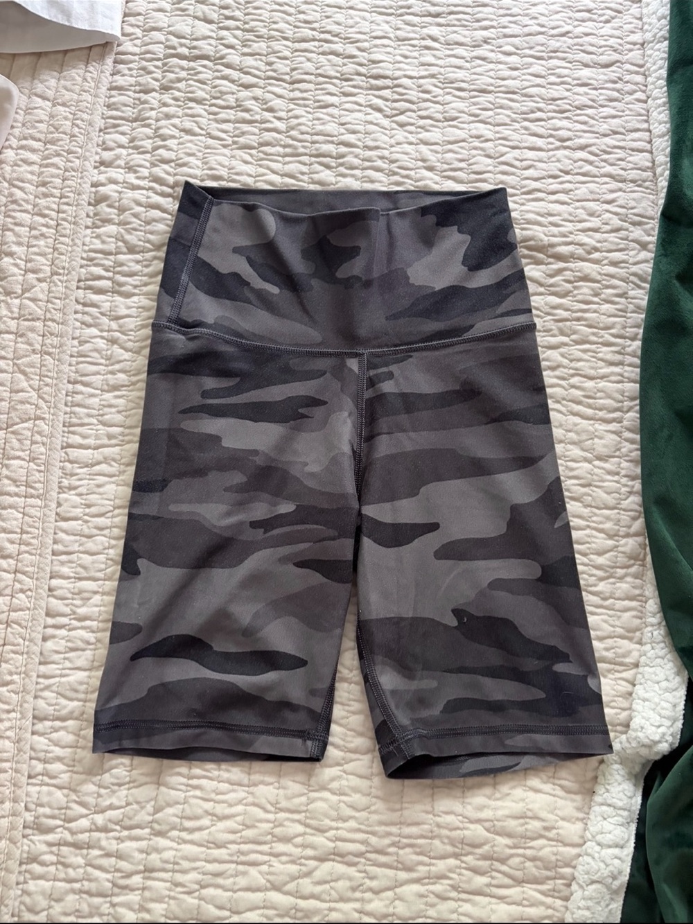 Camouflage Bike Shorts Active Athletic Athleisure Workout Gym Running High Waist